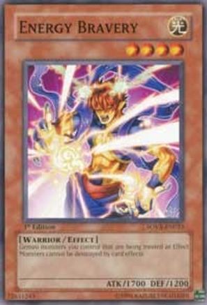 Energy Bravery (SOVR-EN033) - Stardust Overdrive 1st Edition Stardust Overdrive Yugioh Single  Squirtle Squad Card Shop.