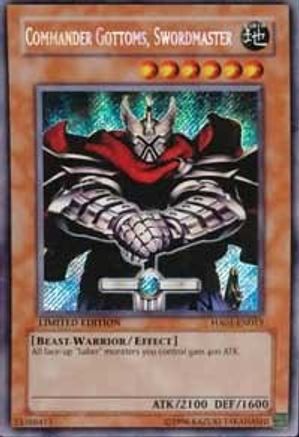 Commander Gottoms, Swordmaster (HA01-EN013) - Hidden Arsenal Limited Hidden Arsenal Yugioh Single  Squirtle Squad Card Shop.