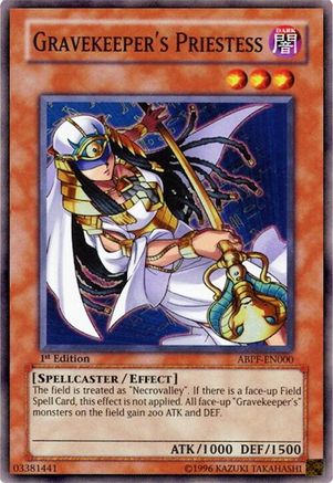 Gravekeeper's Priestess (ABPF-EN000) - Absolute Powerforce Unlimited Absolute Powerforce Yugioh Single  Squirtle Squad Card Shop.