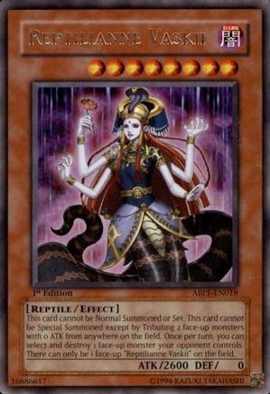 Reptilianne Vaskii (ABPF-EN018) - Absolute Powerforce Unlimited Absolute Powerforce Yugioh Single  Squirtle Squad Card Shop.