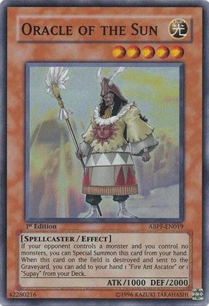 Oracle of the Sun (ABPF-EN019) - Absolute Powerforce 1st Edition Absolute Powerforce Yugioh Single  Squirtle Squad Card Shop.