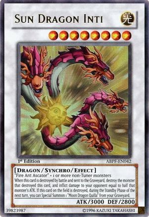 Sun Dragon Inti (ABPF-EN042) - Absolute Powerforce Unlimited Absolute Powerforce Yugioh Single  Squirtle Squad Card Shop.