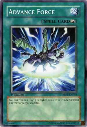 Advance Force (ABPF-EN048) - Absolute Powerforce 1st Edition Absolute Powerforce Yugioh Single  Squirtle Squad Card Shop.