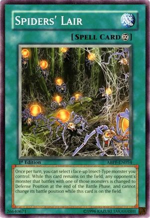 Spiders' Lair (ABPF-EN054) - Absolute Powerforce 1st Edition Absolute Powerforce Yugioh Single  Squirtle Squad Card Shop.