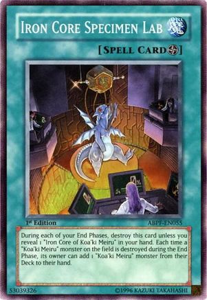 Iron Core Specimen Lab (ABPF-EN055) - Absolute Powerforce Unlimited Absolute Powerforce Yugioh Single  Squirtle Squad Card Shop.