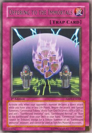 Offering to the Immortals (ABPF-EN068) - Absolute Powerforce Unlimited Absolute Powerforce Yugioh Single  Squirtle Squad Card Shop.