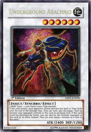 Underground Arachnid (ABPF-EN096) - Absolute Powerforce Unlimited Absolute Powerforce Yugioh Single  Squirtle Squad Card Shop.