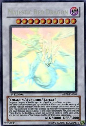 Majestic Red Dragon (Ghost Rare) (ABPF-EN040) - Absolute Powerforce 1st Edition Absolute Powerforce Yugioh Single  Squirtle Squad Card Shop.
