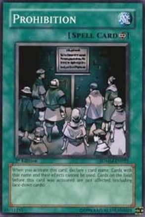 Prohibition (SDMM-EN022) - Structure Deck: Machina Mayhem Unlimited Structure Deck: Machina Mayhem Yugioh Single  Squirtle Squad Card Shop.