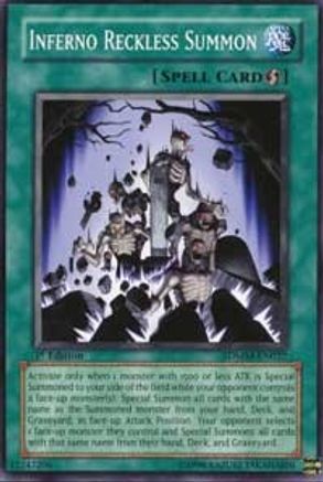 Inferno Reckless Summon (SDMM-EN027) - Structure Deck: Machina Mayhem Unlimited Structure Deck: Machina Mayhem Yugioh Single  Squirtle Squad Card Shop.