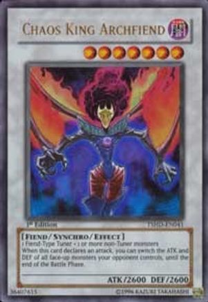 Chaos King Archfiend (TSHD-EN041) - The Shining Darkness Unlimited The Shining Darkness Yugioh Single  Squirtle Squad Card Shop.