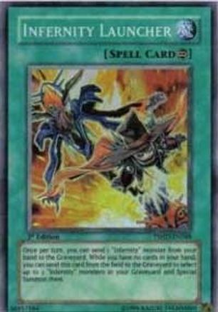 Infernity Launcher (TSHD-EN048) - The Shining Darkness 1st Edition The Shining Darkness Yugioh Single  Squirtle Squad Card Shop.