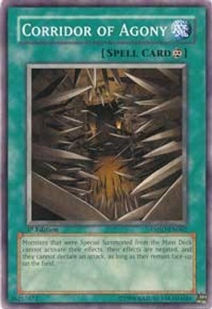 Corridor of Agony (TSHD-EN062) - The Shining Darkness 1st Edition The Shining Darkness Yugioh Single  Squirtle Squad Card Shop.