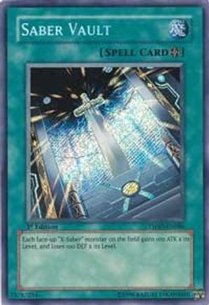 Saber Vault (TSHD-EN086) - The Shining Darkness 1st Edition The Shining Darkness Yugioh Single  Squirtle Squad Card Shop.