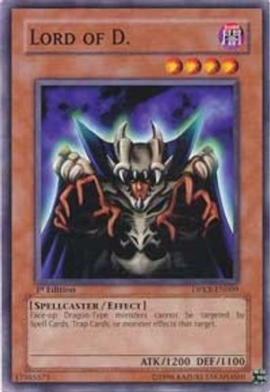 Lord of D. (DPKB-EN009) - Duelist Pack: Kaiba Unlimited Duelist Pack: Kaiba Yugioh Single  Squirtle Squad Card Shop.