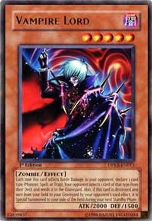 Vampire Lord (DPKB-EN013) - Duelist Pack: Kaiba 1st Edition Duelist Pack: Kaiba Yugioh Single  Squirtle Squad Card Shop.