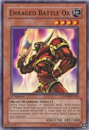 Enraged Battle Ox (DPKB-EN018) - Duelist Pack: Kaiba 1st Edition Duelist Pack: Kaiba Yugioh Single  Squirtle Squad Card Shop.