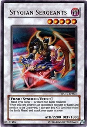 Stygian Sergeants (WC10-EN003) - Reverse of Arcadia Promos Reverse of Arcadia Promos Yugioh Single  Squirtle Squad Card Shop.