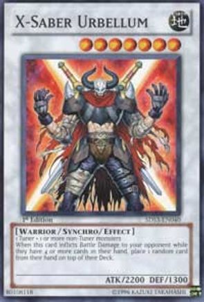 X-Saber Urbellum (5DS3-EN040) - Starter Deck: Duelist Toolbox 1st Edition Starter Deck: Duelist Toolbox Yugioh Single  Squirtle Squad Card Shop.