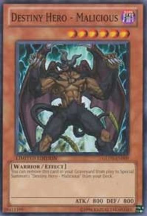 Destiny HERO - Malicious (GLD3-EN009) - Gold Series 3 Limited Gold Series 3 Yugioh Single  Squirtle Squad Card Shop.