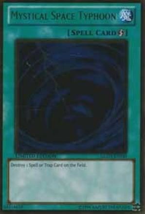 Mystical Space Typhoon (GLD3-EN040) - Gold Series 3 Limited Gold Series 3 Yugioh Single  Squirtle Squad Card Shop.