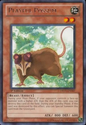 Playful Possum (DREV-EN007) - Duelist Revolution Unlimited Duelist Revolution Yugioh Single  Squirtle Squad Card Shop.