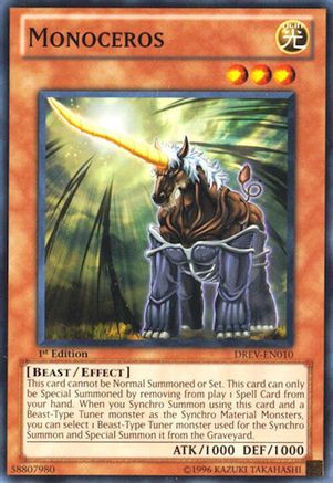 Monoceros (DREV-EN010) - Duelist Revolution Unlimited Duelist Revolution Yugioh Single  Squirtle Squad Card Shop.