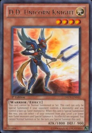 D.D. Unicorn Knight (DREV-EN011) - Duelist Revolution 1st Edition Duelist Revolution Yugioh Single  Squirtle Squad Card Shop.