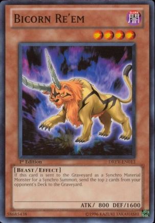 Bicorn Re'em (DREV-EN013) - Duelist Revolution 1st Edition Duelist Revolution Yugioh Single  Squirtle Squad Card Shop.