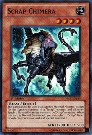 Scrap Chimera (DREV-EN019) - Duelist Revolution 1st Edition Duelist Revolution Yugioh Single  Squirtle Squad Card Shop.