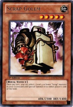 Scrap Golem (DREV-EN023) - Duelist Revolution Unlimited Duelist Revolution Yugioh Single  Squirtle Squad Card Shop.
