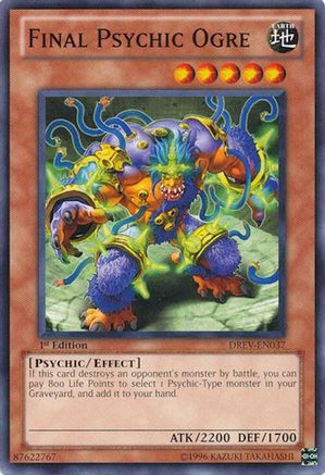 Final Psychic Ogre (DREV-EN037) - Duelist Revolution 1st Edition Duelist Revolution Yugioh Single  Squirtle Squad Card Shop.