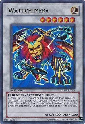 Wattchimera (DREV-EN044) - Duelist Revolution 1st Edition Duelist Revolution Yugioh Single  Squirtle Squad Card Shop.