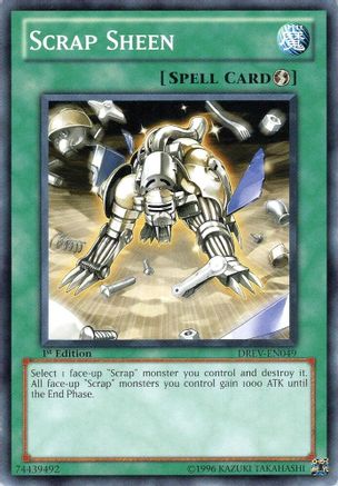 Scrap Sheen (DREV-EN049) - Duelist Revolution 1st Edition Duelist Revolution Yugioh Single  Squirtle Squad Card Shop.