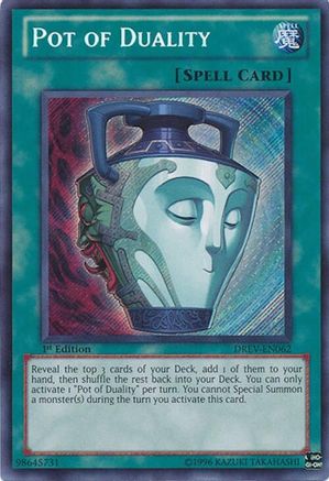 Pot of Duality (DREV-EN062) - Duelist Revolution Unlimited Duelist Revolution Yugioh Single  Squirtle Squad Card Shop.