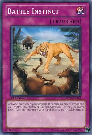 Battle Instinct (DREV-EN064) - Duelist Revolution Unlimited Duelist Revolution Yugioh Single  Squirtle Squad Card Shop.