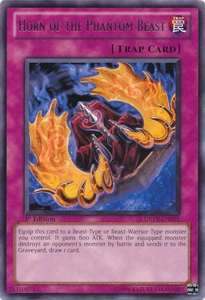 Horn of the Phantom Beast (DREV-EN075) - Duelist Revolution Unlimited Duelist Revolution Yugioh Single  Squirtle Squad Card Shop.