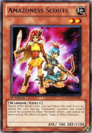 Amazoness Scouts (DREV-EN081) - Duelist Revolution 1st Edition Duelist Revolution Yugioh Single  Squirtle Squad Card Shop.
