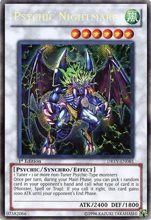 Psychic Nightmare (DREV-EN085) - Duelist Revolution Unlimited Duelist Revolution Yugioh Single  Squirtle Squad Card Shop.