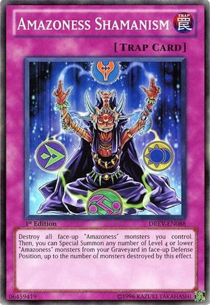 Amazoness Shamanism (DREV-EN088) - Duelist Revolution 1st Edition Duelist Revolution Yugioh Single  Squirtle Squad Card Shop.