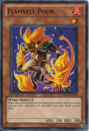 Flamvell Poun (DREV-EN094) - Duelist Revolution Unlimited Duelist Revolution Yugioh Single  Squirtle Squad Card Shop.