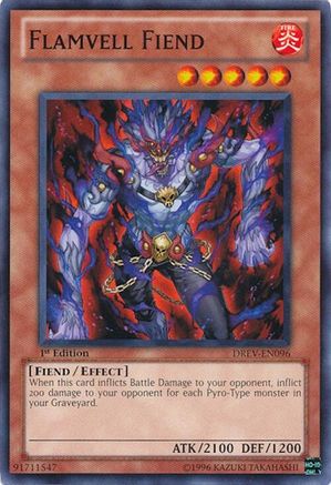 Flamvell Fiend (DREV-EN096) - Duelist Revolution 1st Edition Duelist Revolution Yugioh Single  Squirtle Squad Card Shop.