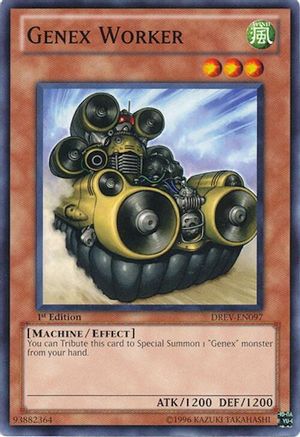 Genex Worker (DREV-EN097) - Duelist Revolution 1st Edition Duelist Revolution Yugioh Single  Squirtle Squad Card Shop.