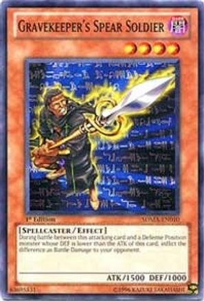 Gravekeeper's Spear Soldier (SDMA-EN010) - Structure Deck: Marik 1st Edition Structure Deck: Marik Yugioh Single  Squirtle Squad Card Shop.