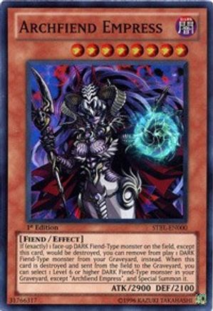 Archfiend Empress (STBL-EN000) - Starstrike Blast 1st Edition Starstrike Blast Yugioh Single  Squirtle Squad Card Shop.