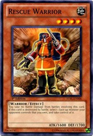 Rescue Warrior (STBL-EN006) - Starstrike Blast 1st Edition Starstrike Blast Yugioh Single  Squirtle Squad Card Shop.