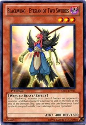 Blackwing - Etesian of Two Swords (STBL-EN015) - Starstrike Blast Unlimited Starstrike Blast Yugioh Single  Squirtle Squad Card Shop.
