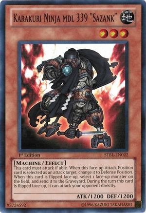 Karakuri Ninja mdl 339 "Sazank" (STBL-EN022) - Starstrike Blast Unlimited Starstrike Blast Yugioh Single  Squirtle Squad Card Shop.