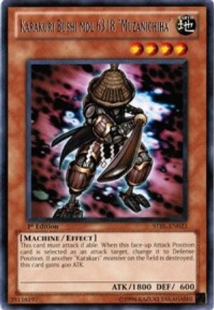 Karakuri Bushi mdl 6318 "Muzanichiha" (STBL-EN023) - Starstrike Blast Unlimited Starstrike Blast Yugioh Single  Squirtle Squad Card Shop.