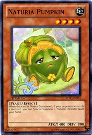 Naturia Pumpkin (STBL-EN031) - Starstrike Blast 1st Edition Starstrike Blast Yugioh Single  Squirtle Squad Card Shop.